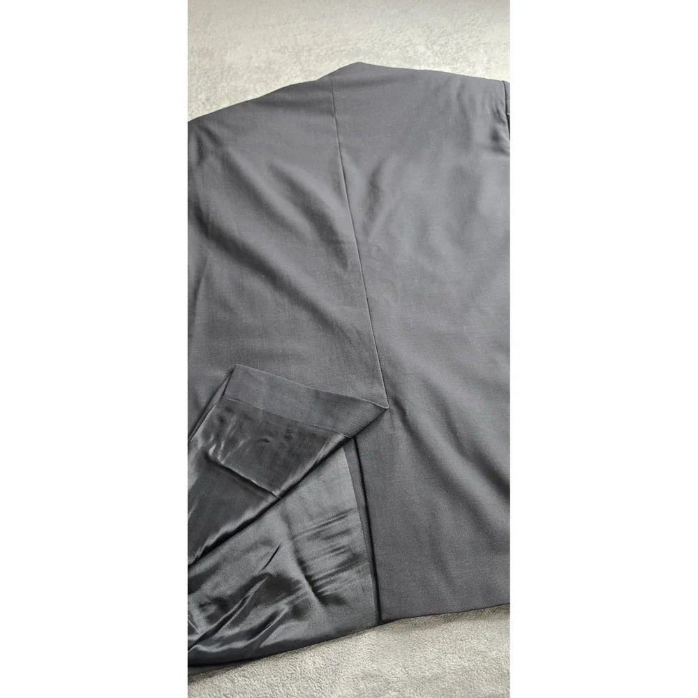 Louis Vuitton Uniformes Blazer Mens 62 Black Wool 2-Button Sportscoat Jacket